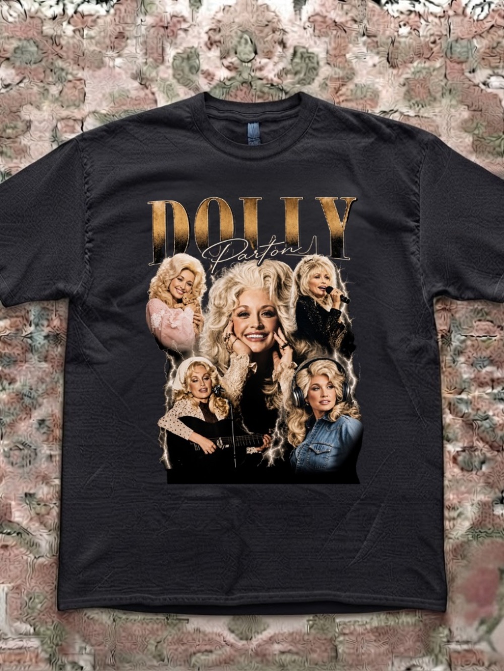 Dolly Parton Multiple Photo Collage Vintage Memories Graphic T-Shirt